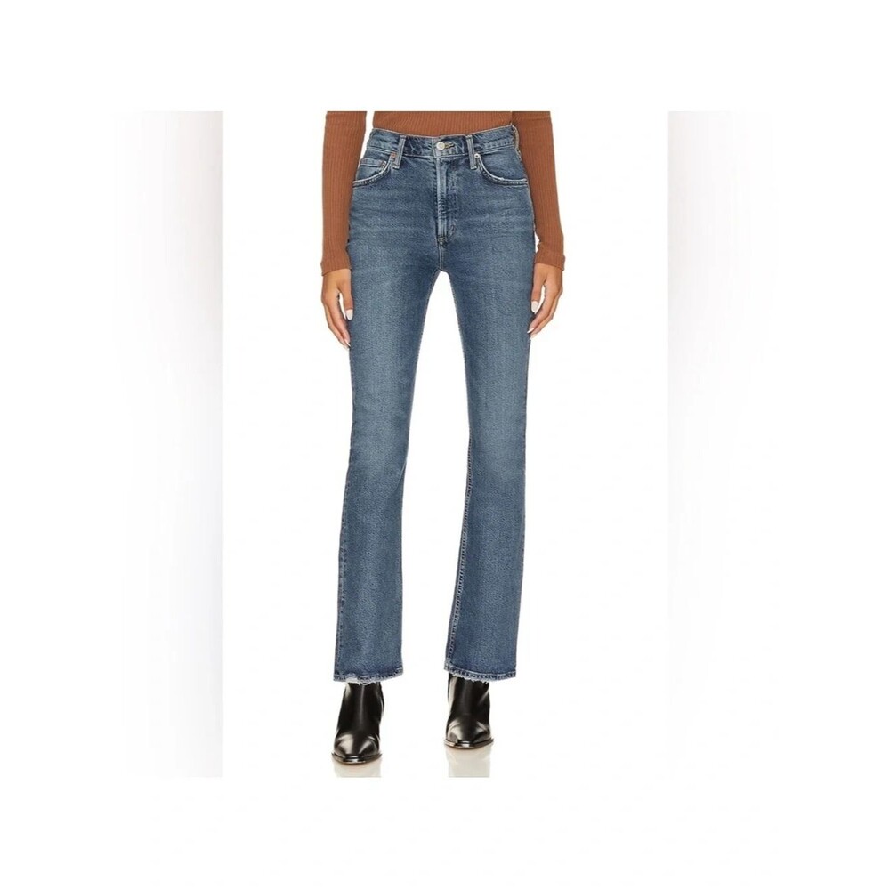 Agolde Nico High Rise Slim Boot Cut Jeans in Captivate 25